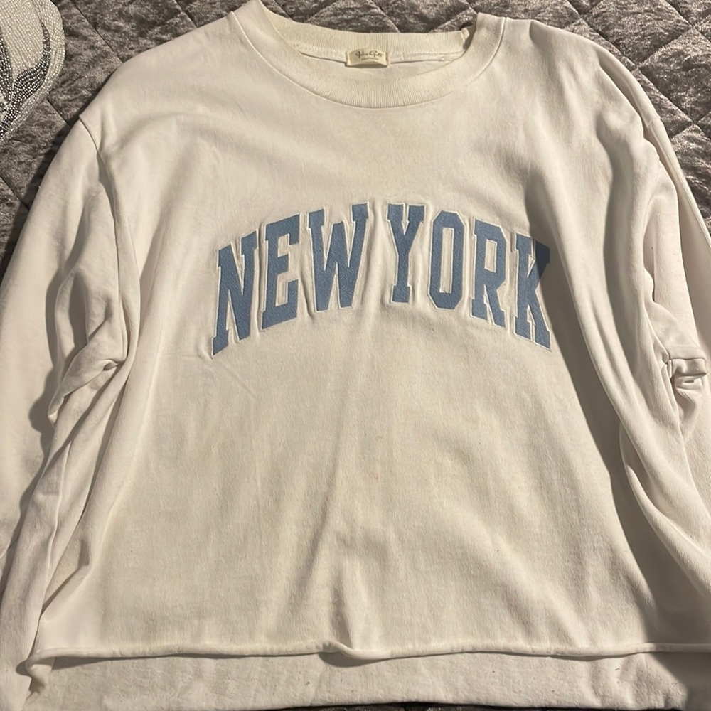White long sleeve t- shirt